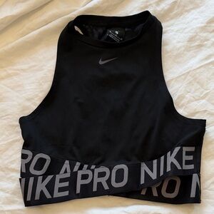 Nike Black High-Neck Sports Bra